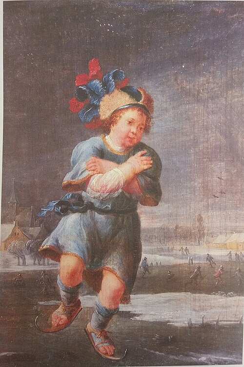 The Ice Skater, 1660, David Teniers le Jeune