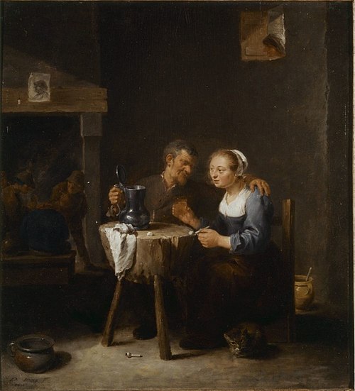 Old Man and Young Woman, 1635, David Teniers le Jeune