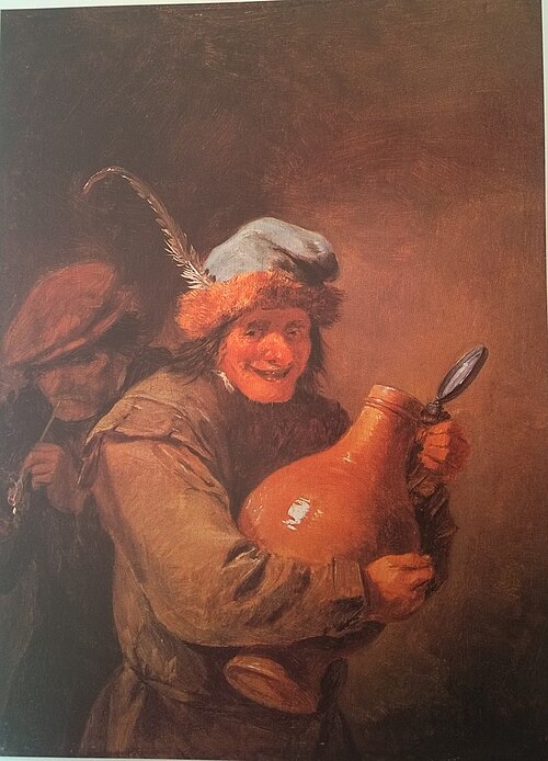The Merry Drinker with Large Crock, 1650, David Teniers le Jeune