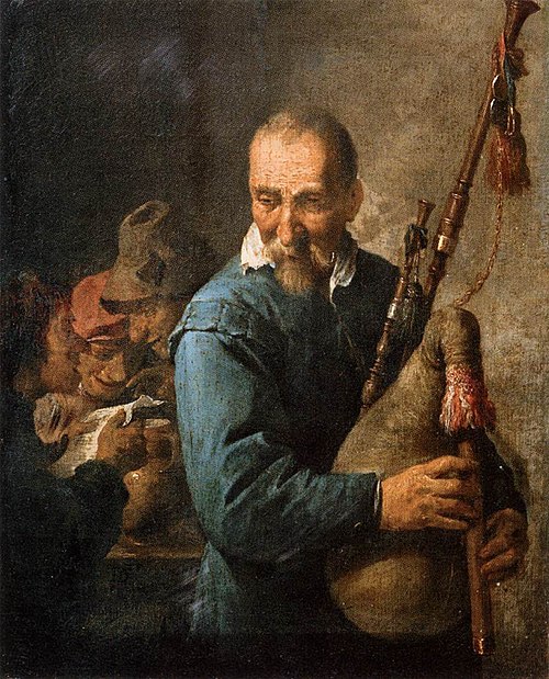 Le Joueur de Musette, 1650, David Teniers le Jeune
