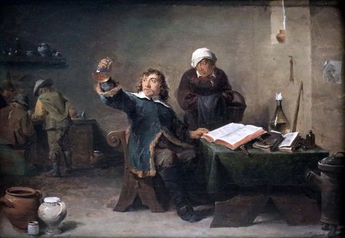 Village Doctor looking at a Urine Sample, 1645, David Teniers le Jeune