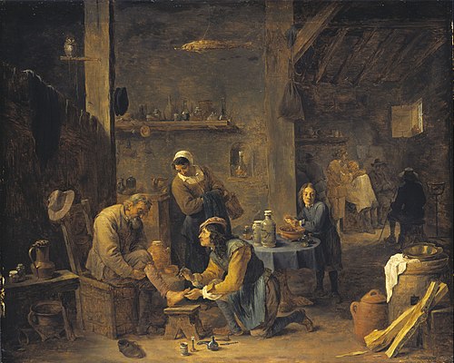 Village Doctor visiting a Patient, 1640, David Teniers le Jeune