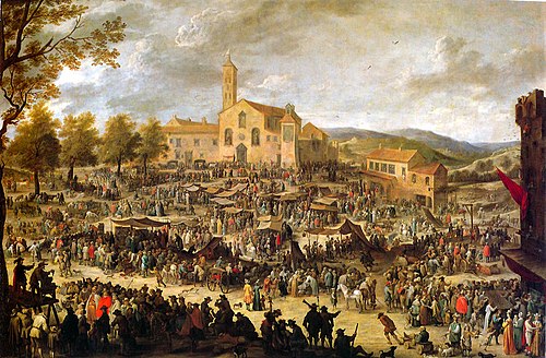 Annual Fair at Santa Maria Dell'Impruneta in Florence, 1650, David Teniers the Younger