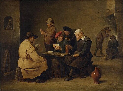 La partie de cartes, 1645, David Teniers le Jeune