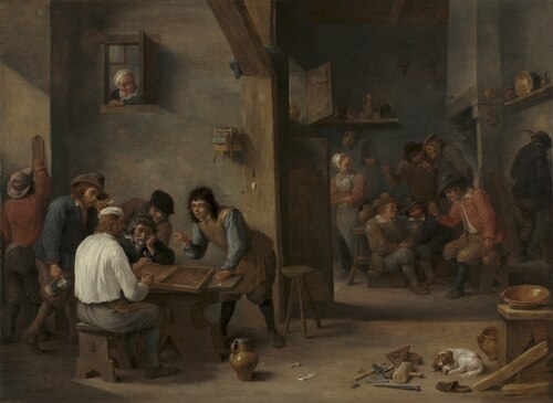Game of Backgammon, 1645, David Teniers the Younger