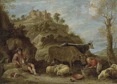 Pastoral Landscape, 1668, David Teniers le Jeune