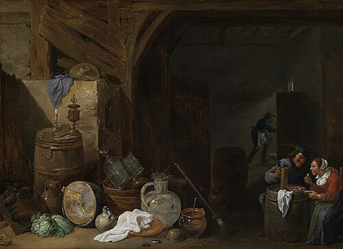 Meal in the Barn, 1660, David Teniers le Jeune