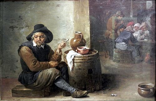 The old smoker, 1670, David Teniers le Jeune