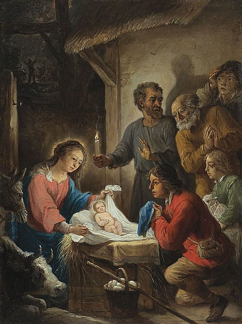 The fifteen secrets of the rosary: the adoration of the shepherds, 1650, David Teniers le Jeune