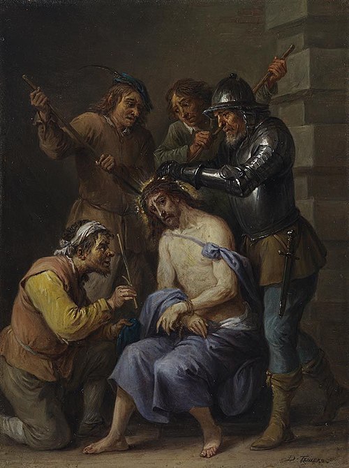 The fifteen secrets of the rosary: the crowning of thorns of Christ, 1650, David Teniers le Jeune