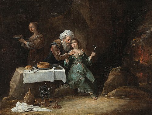Lot made drunk by his daughters (Genesis 19:33), 1650, David Teniers le Jeune