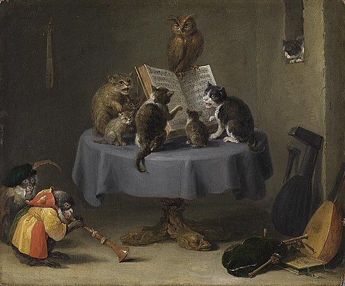 Concert de chats, 1650, David Teniers le Jeune