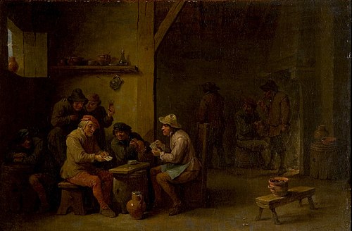 Kaartspelers in een herberg, , David Teniers the Younger
