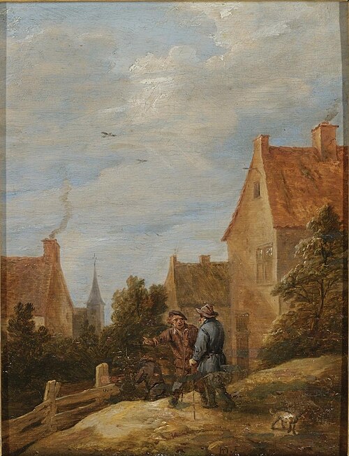 Peasants on a Road in a Village, 1660, David Teniers le Jeune