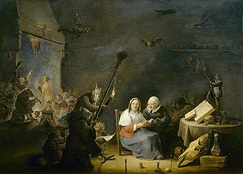Witch's Initiation, 1648, David Teniers le Jeune