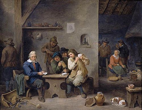 Figures Gambling in a Tavern, 1670, David Teniers le Jeune