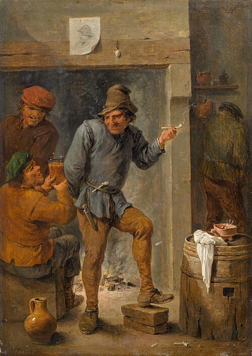 Men Smoking and Drinking in a Tavern, 1677, David Teniers le Jeune