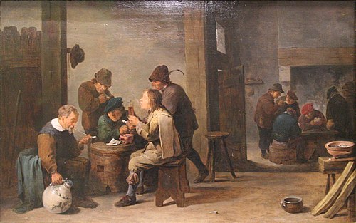 Tabagie (Les amusements des matelots), 1640, David Teniers le Jeune