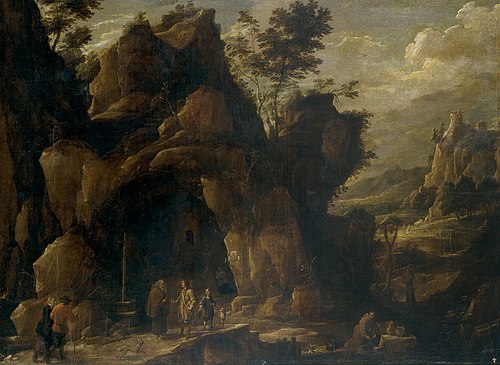 Paisaje con ermitaños, 1601, David Teniers le Jeune