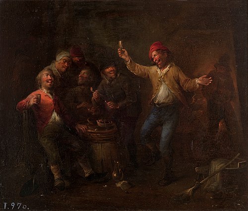 Bebedores, 1601, David Teniers le Jeune