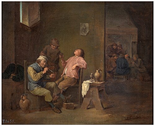 Fumadores, 1601, David Teniers le Jeune