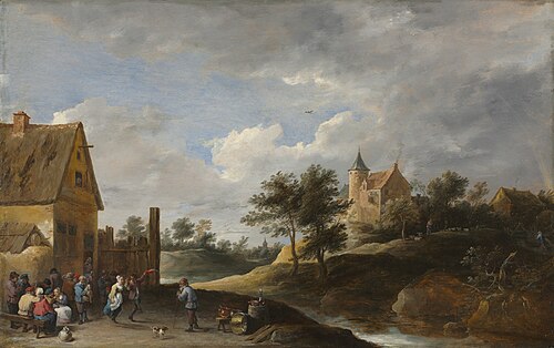 Landscape with Peasants Dancing, 1647, David Teniers le Jeune