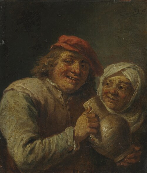 Old Man and Woman, 1750, David Teniers le Jeune