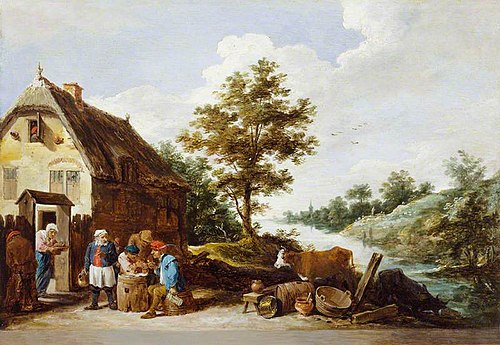 A Riverside Inn, 1645, David Teniers the Younger