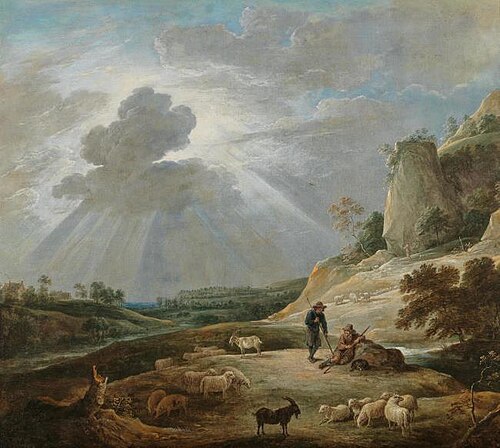 Landscape with Shepherds and Animals, 1657, David Teniers le Jeune