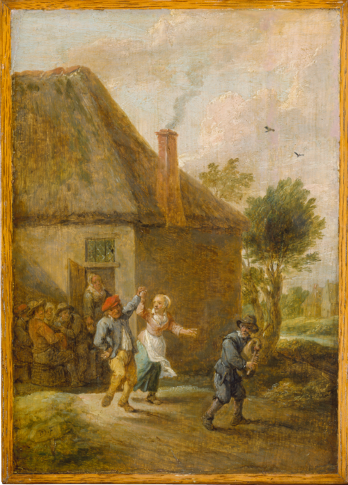 Peasants Dancing in Front of an Inn, 1642, David Teniers le Jeune