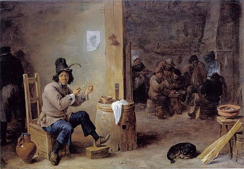 Smoker at an Inn, 1659, David Teniers le Jeune