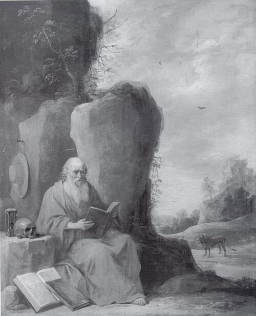 St Jerome in the Desert, 1642, David Teniers le Jeune