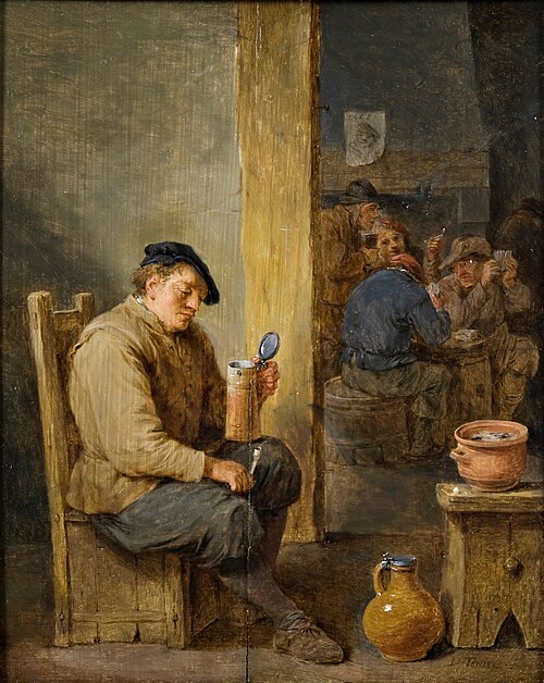 The Empty Tankard, 1668, David Teniers le Jeune