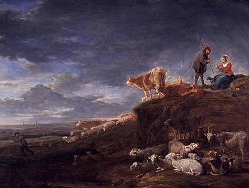 Shepherds with their Flocks, 1640, David Teniers le Jeune