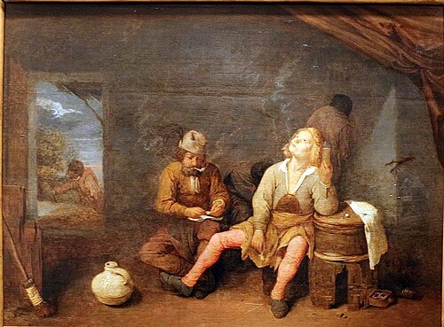 Smokers, 1650, David Teniers le Jeune