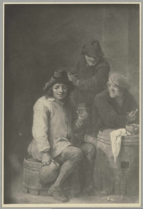 Peasants Drinking, 1630, David Teniers le Jeune