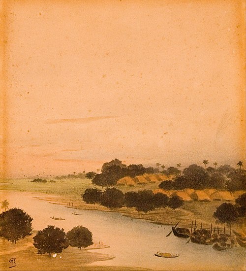River View, 1900, Gaganendranath Tagore