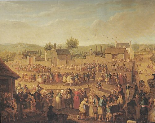 Le Champ de foire à Quimper, 1810, Olivier Perrin