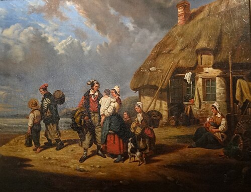 Le départ pour la pêche, 1850, Olivier Perrin