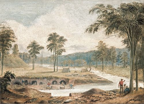 Gold digging, 1852, David Tulloch
