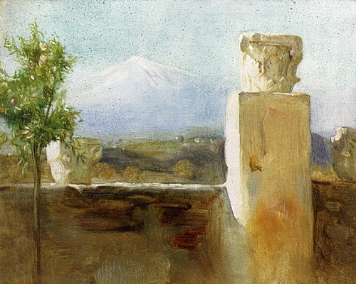 Mount Etna from Taormina., , Arthur Hacker