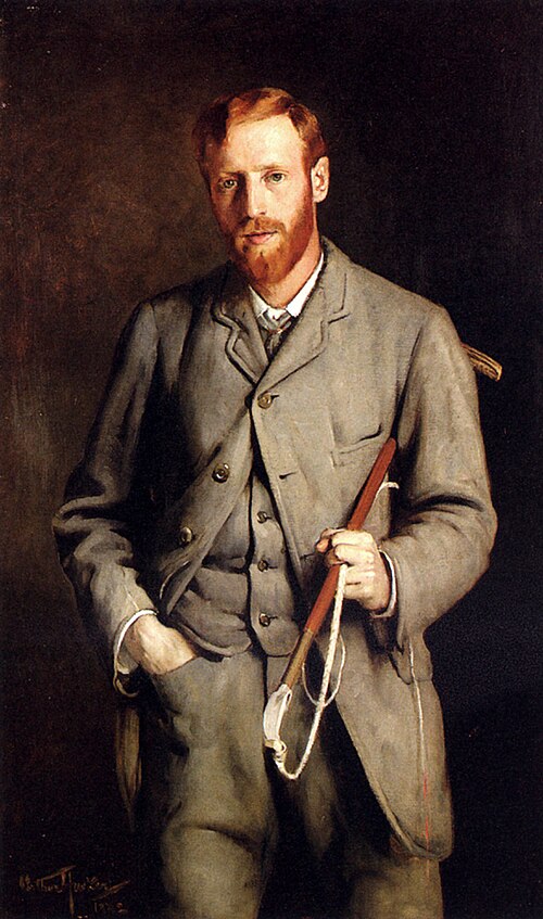 Portrait Of The Artist's Brother., 1882, Arthur Hacker