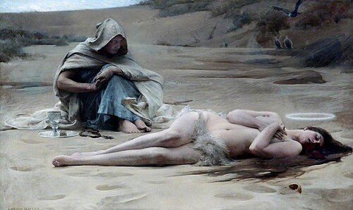Pelagia and Philammon, 1887, Arthur Hacker