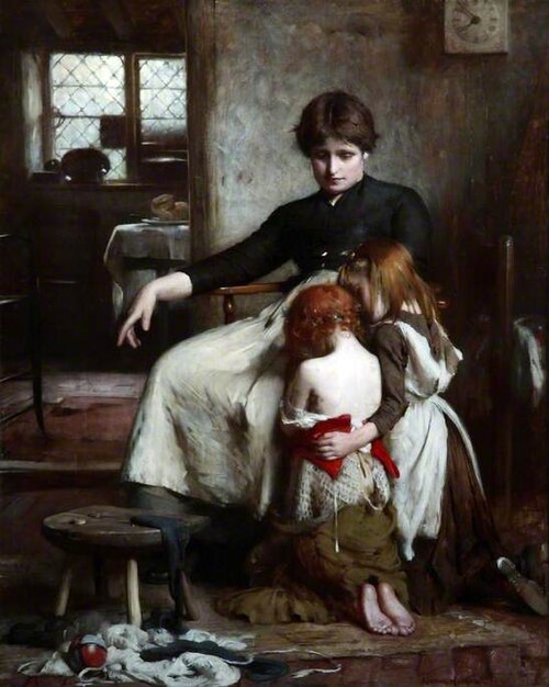 The Children's Prayer, 1888, Arthur Hacker