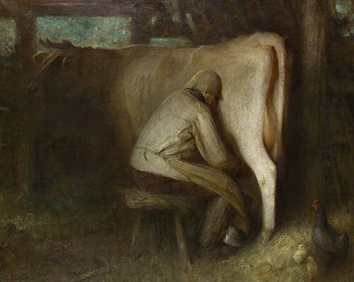 Milking Time, , Arthur Hacker