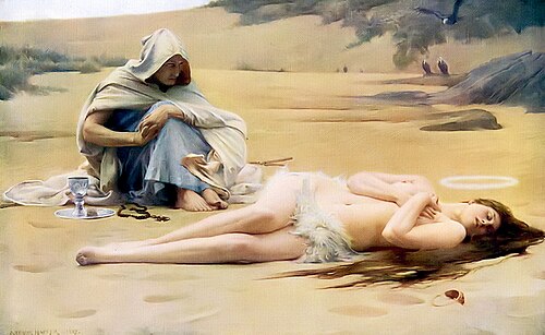 Pelagia  und  Philammon, 1887, Arthur Hacker
