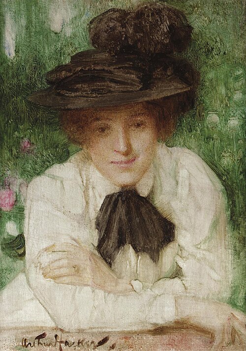 Portrait of an Edwardian Lady, , Arthur Hacker