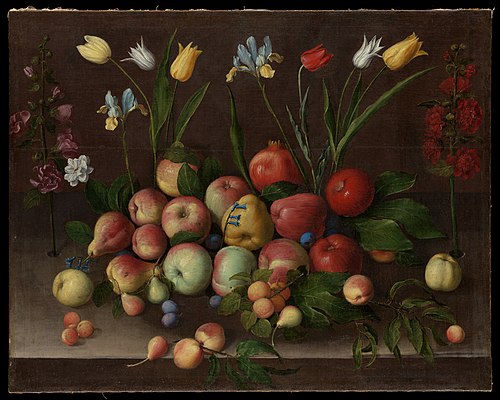 Fruit and Flowers, 1630, Orsola Maddalena Caccia