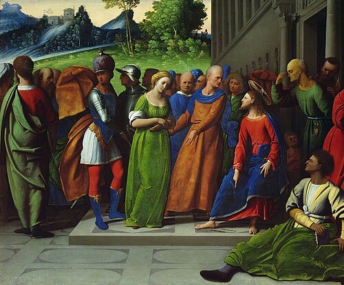 Woman Taken in Adultery, 1525, Ortolano Ferrarese