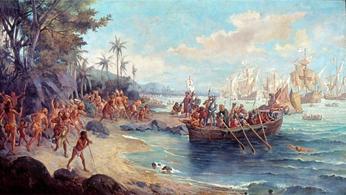 Desembarque de Pedro Álvares Cabral em Porto Seguro, 1500, 1900, Oscar Pereira da Silva